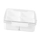 thumbnail image 3 of Contenedor de almacenamiento de alimentos Plato dividido extraíble con tapa Rejilla múltiple dividida Cuadrado 4 compartimentos., 3 of 9
