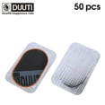 thumbnail image 2 of Duuti Bike Tire Patch Portátil Bicicleta Neumático Frío Tubo Tubo Neumático Reparación Partes de Película Para Bicicleta Ciclismo Montaña Bicicleta 32x50mm 50 Piezas Inevent PT000679-03, 2 of 6