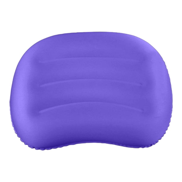 Toystoory Almohada de viaje inflable para dormir cómoda, resistente al agua y ligera, para acampar y caminar carpas púrpura