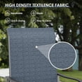 thumbnail image 5 of POTEBAN Textilene High Back Outdoor Dining Chair - Set of 2, Navy Blue, 5 of 9