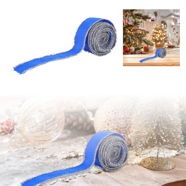 Materiales Para Coronas Navideñas De Cinta De Poliéster Cinta Decorativa Para Envolver Regalos Con Bordes Coloridos Diy