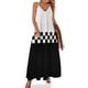 thumbnail image 1 of Vestido sin mangas retro blanco y negro de los años 60 de Two T Mod Ska para mujer, 1 of 7