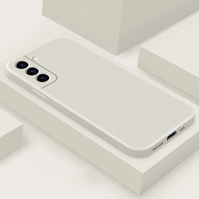 Funda cuadrada de silicona líquida Original para Samsung Galaxy S21 S22 S23 Ultra S8 S9 S10 Note 8 9 10 20 Plus A52, funda a prueba de golpes de TPU Tan Jianjun unisex