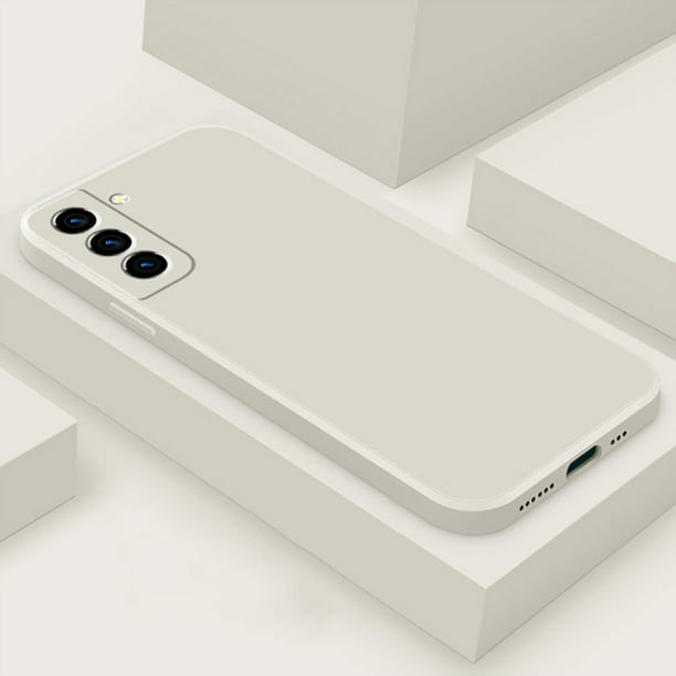 Funda cuadrada de silicona líquida Original para Samsung Galaxy S21 S22 S23 Ultra S8 S9 S10 Note 8 9 10 20 Plus A52, funda a prueba de golpes de TPU Tan Jianjun unisex