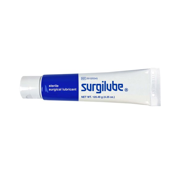 Surgilube Lubricating Jelly - Carbomer free Sterile 4.25 oz. Tube 72 per Case 281020537