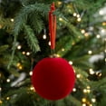 thumbnail image 4 of Velvet Christmas Ornaments Balls, 6pcs 3.15-Inch Inch Large Velvet Ornaments for Christmas Tree, Soft Flocked Christmas Ornaments Hanging for Christmas Tree Home Office Decoration, 4 of 6