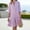 Pink, variant on Blue Women's Dresses Long Sleeve Shirt Dress Midi Dresses for Women Casual Lapel Striped Loose Dresses