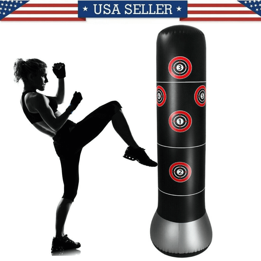 Details about   Adult Inflatable Free Standing Boxing Punching Bag Stand Training Fitness Sport 