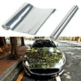 thumbnail image 3 of Gerich Silver Chrome Mirror 30x152cm Wrap Film Car Sticker Decal Sheet Bubble, 3 of 6