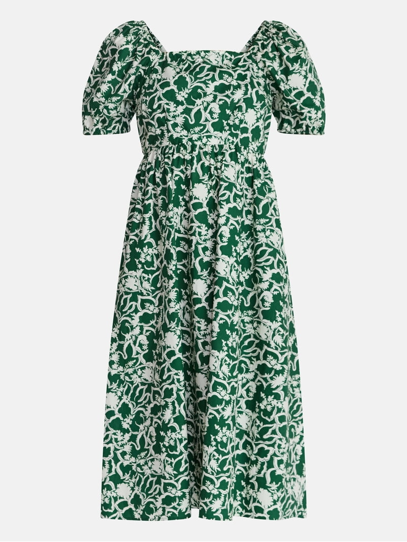 white christmas dresses Vichy Check Cotton Tie-back Dress (50% off) main image 0