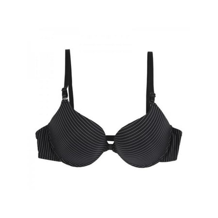 

Women Front Close Wireless Bra Striped Adjusted Push Up Bra Tshirt Bra Wire Free Bra