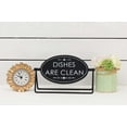 thumbnail image 6 of Parisloft Reversible Freestanding Metal Sign - Dishes are dirty / Dishes are clean, 2-Sided Modern Tabletop Decor, Black, 8.3" x 5"H, 6 of 8