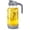 Gray, variant on 32 oz (1 Qt) Glass Mason Jar Pitcher with Pour Spout Lid & Handle, Airtight Leak-Resistant Flip-Top, Wide Mouth for Ice & Fruit, Non-Slip  Base, Measuring Marks, Fridge Water & Iced