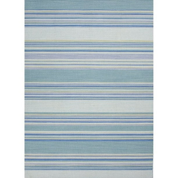 Jaipur Rugs Coastal Shores 8' x 10' Flat Weave Wool Rug in Blue