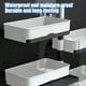 thumbnail image 5 of Estante Giratorio de Pared para Jabonera | Instalación con Adhesivo sin Taladro | Plástico Impermeable, Blanco/Gris | Drenaje Eficiente, Organizador de Baño de Alta Gama 20x10x12cm, 5 of 6