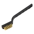 thumbnail image 3 of 6pc Wire Brush Set Small Long Steel Brass Nylon Metal Rust Paint Remover Cleaner, 3 of 10