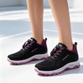 thumbnail image 2 of EKVAHL Women's Orthopedic Athletic Sneakers, Quick Lace Mesh Sport Shoes, Arch Support Outdoor Hiking Casual Trainers Black, 2 of 4