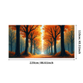 thumbnail image 5 of Autumn Themed Forest Landscape Banner Backdrop Party Decoration Background for Fall Festivals Harvest Celebrations Photography Props and Seasonal Decorations, 5 of 7
