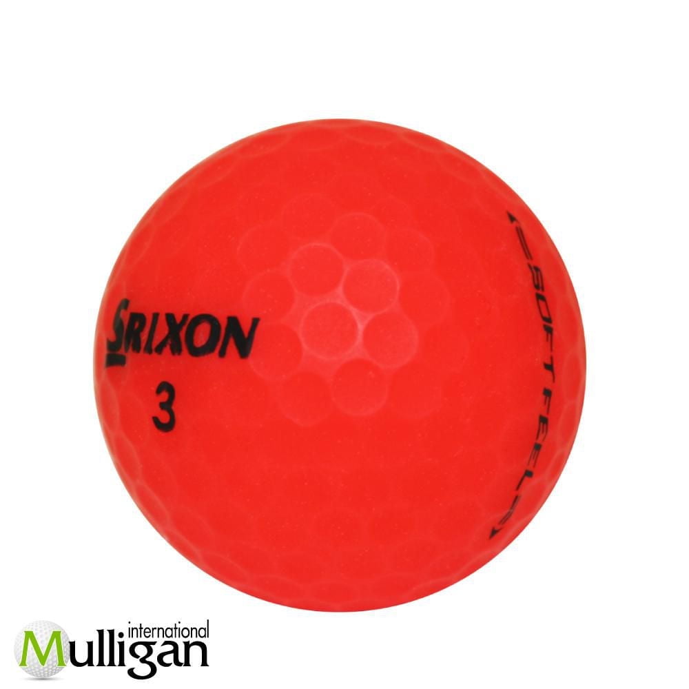 Mulligan - 48 Srixon Soft Feel 5A Recycled Used Golf Balls, Red