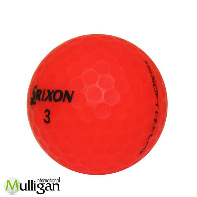 Mulligan - 48 Srixon Soft Feel 5A Recycled Used Golf Balls, Red