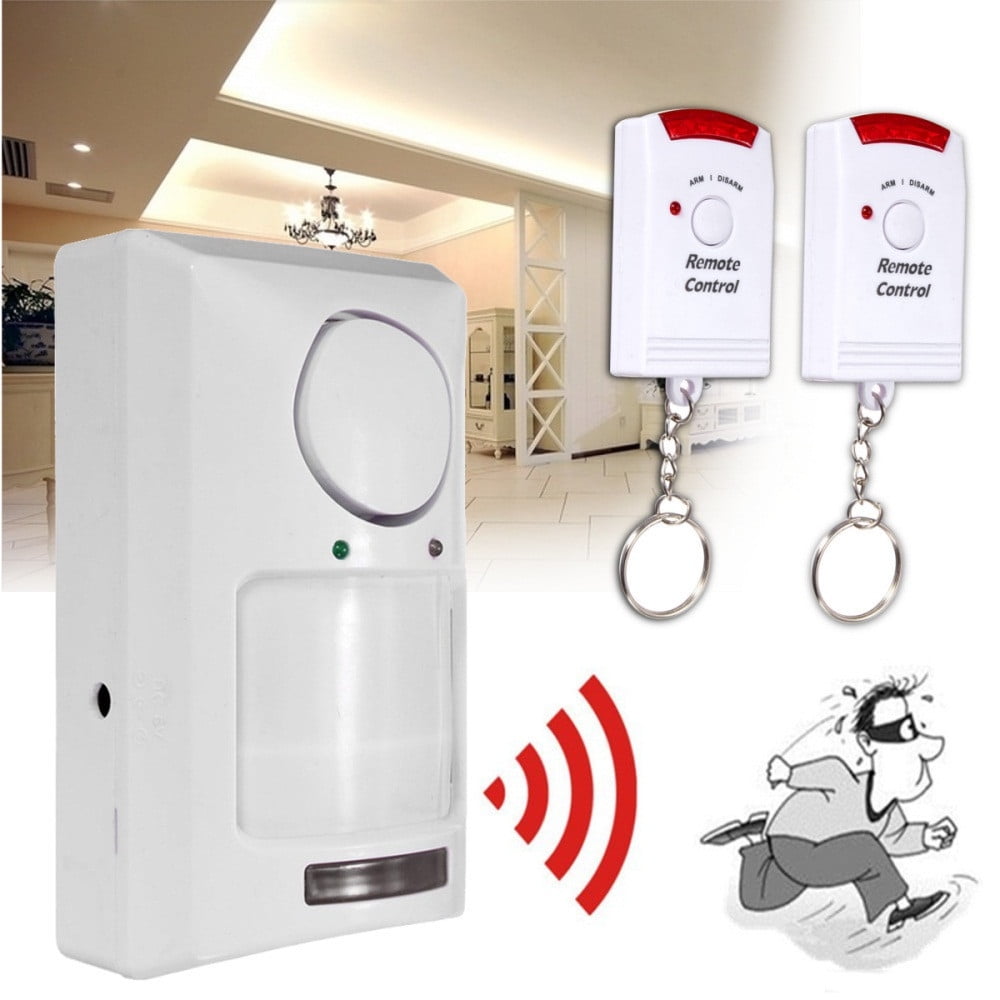 2 Remote Control Wireless IR Infrared Motion Sensor Home Alarm Security Detector