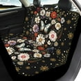 thumbnail image 3 of Pzuqiu Butterfly Flower Car Seat Covers Set Fashion Car Seat Covers Full Set Universal Non-Slip Vehicle Cushion Protectors Interior Accessories Universal Fit for Most Automotive Cars Trucks, 3 of 7