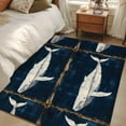 thumbnail image 5 of Area Rugs 2.7'x5' Ocean Blue Whale Washable Area Rugs Non-Slip Indoor Floor Mats Carpet for Living Room Bedroom Dining Room, 5 of 9