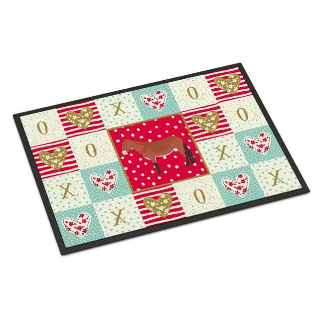 Carolines Treasures CK5272MAT Tapis Intérieur Ou Extérieur 18 x 27 Po. Mule Love