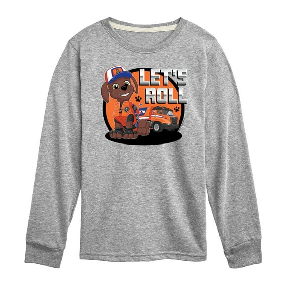 Paw Patrol - Let's Roll Zuma - Toddler And Youth Long Sleeve Graphic T-Shirt