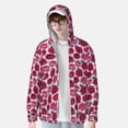 thumbnail image 3 of Xecao Rose Flowers for Sun Shirt-A lightweight, hoodie-style long-sleeve UV protection garment designed for other outdoor activities., 3 of 9