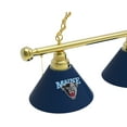 thumbnail image 2 of University of Maine 3 Shade Billiard Light with Brass Fixture, 2 of 5