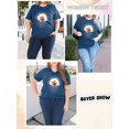 thumbnail image 5 of XCHQRTI Womens Daisy Tshirt Graphic Plus Size Casual Shirt Oversized Short Sleeve Summer Flower Tops, 5 of 8