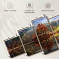 thumbnail image 6 of Elephant Stock Enchanted Lake Wall Art - Horizontal Multi Panel Canvas - Living Room Wall Decor - Nature Multi Panel - Blue And Beige Decor - 74" x 34", 6 of 8