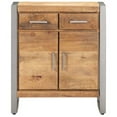 thumbnail image 4 of vidaXL Sideboard 60x35x72 cm Rough Mango Wood 2 Shelves, 4 of 5