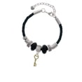thumbnail image 2 of Delight Jewelry Goldtone Open Heart Key Granddaughter Celtic Knot Leather Bead Bracelet, 7"+2" Extender, 2 of 4