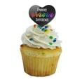 thumbnail image 5 of Embrace Difference Autism Hand Prints Heart Love Cupcake Picks Toppers Decoration Set of 6, 5 of 6