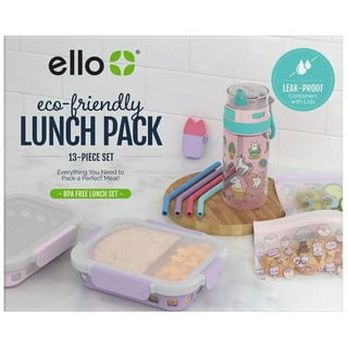  Ello Duraglass Meal Prep Container, 1.75 cup- Glass Food  Storage Container with Silicone Sleeve and Airtight BPA-Free Plastic Lid,  Dishwasher, Microwave, and Freezer Safe, Aquavia : Home & Kitchen