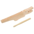 thumbnail image 2 of 1 Ensemble d'Instrument de Percussion Guiro Instrument en Bois Crocodile Instrument de Musique Alligator, 2 of 8