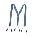 thumbnail image 4 of Tirantes ajustables para hombre, 6 clips, elásticos, para jeans, baile, ropa formal. Azul claro, 4 of 9