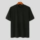 thumbnail image 4 of Playera Elvqul Caballero Casual Negro Manga Corta sin Estampado Cuello Redondo, 4 of 9