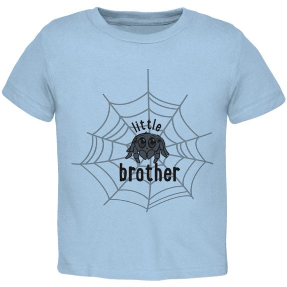 Little Brother Cute Spider Toddler T Shirt Light Blue 2T