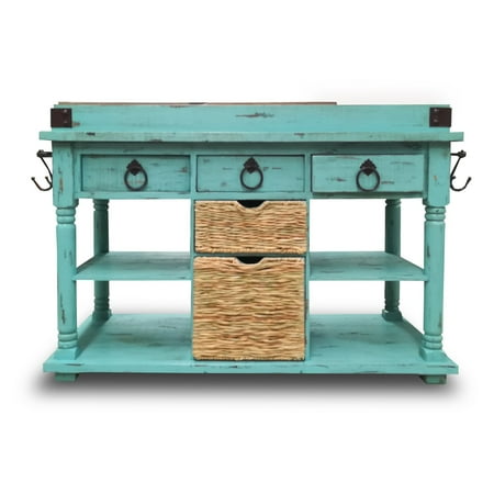 Eagle Furniture Corina Kitchen Island With Basket And Open Storage Eagle Furniture Corina Kitchen Island With Basket And Open Storage
