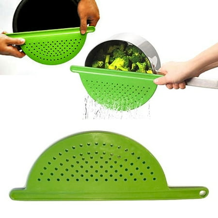 

1 Pc Pot Pan Drainer Pasta Noodle Strainer Colander Sieve Filter Handle Kitchen