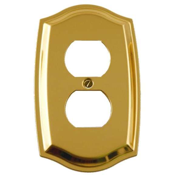 Atron Electro Industries Colonial Brass Duplex Wall Plate