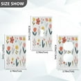thumbnail image 4 of IAUYY Retardant PC Material Duplex Outlets Switch Plate Covers Easy DIY Installation with Screws Light Switch Cover Plate Spring Flowers, 4 of 9
