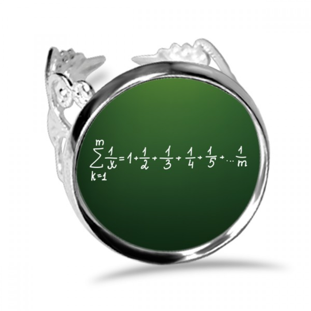Fórmula matemática conocimiento Anillo de compromiso de boda de amor ajustable Unbranded M