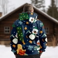 thumbnail image 7 of Male Autumn And Winter Christmas Printing Simple Plus Velvet Thick Coat Jacket Tops, 7 of 7