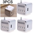 thumbnail image 1 of Mini altavoz pequeño con radio portátil TD-V26 plateado (Plata), 1 of 4