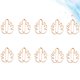 thumbnail image 2 of 10 clips creativos de papel con forma de hoja de tortuga, marcapáginas, portátiles (oro rosa), 2 of 7