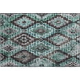 thumbnail image 2 of Addison Rugs Mayfield Premium Machine Washable Transitional Aztec Teal Rectangle Rug, 1'8" x 2'6", 2 of 6